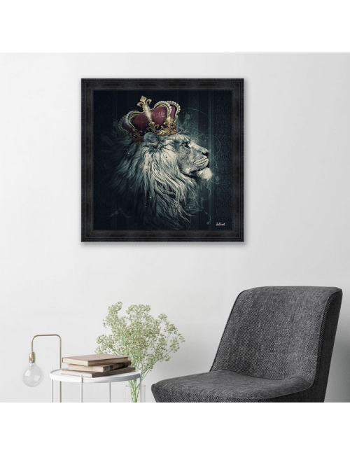 Lion couronne, Tableau XXL de SYLVAIN BINET