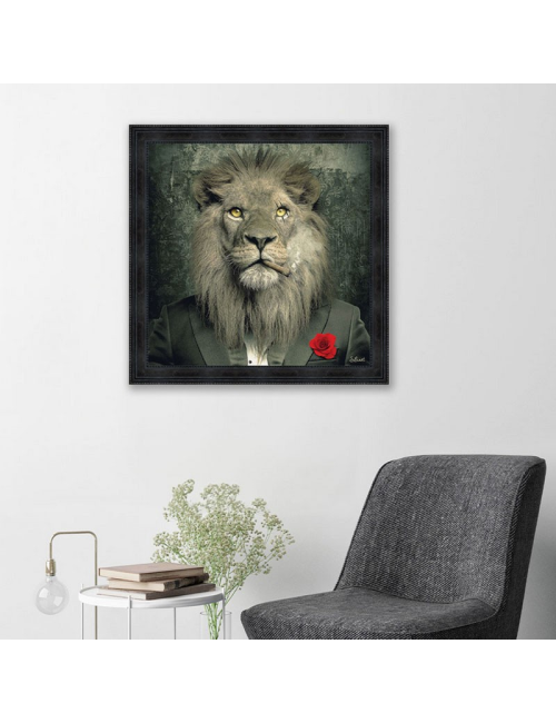 Lion mafia, Tableaux XXL de Sylvain Binet