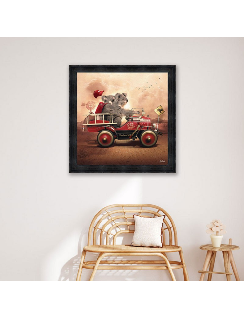 Tableau XXL Koala Fire de Sylvain Binet