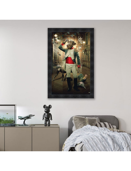 "Singe empereur",50x70cm de Sylvain BINET