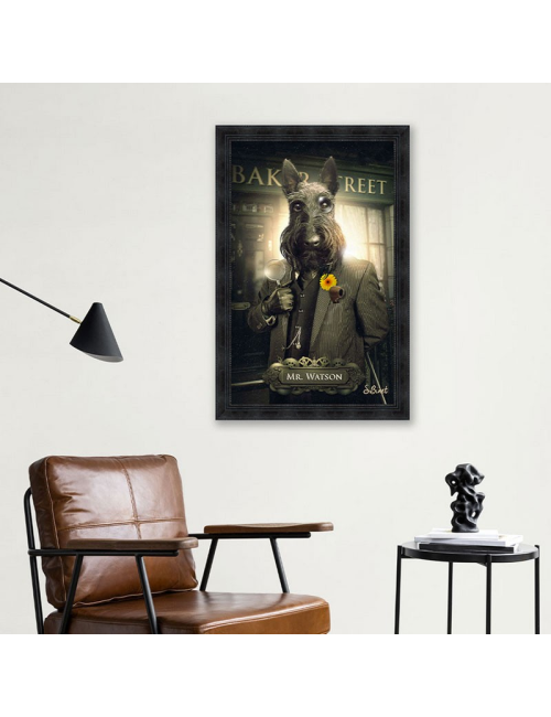 "Mr Watson", 50x70cm, tableau Sylvain Binet