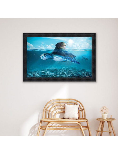 " Tortue Island ",80x120cm,SYLVAIN BINET