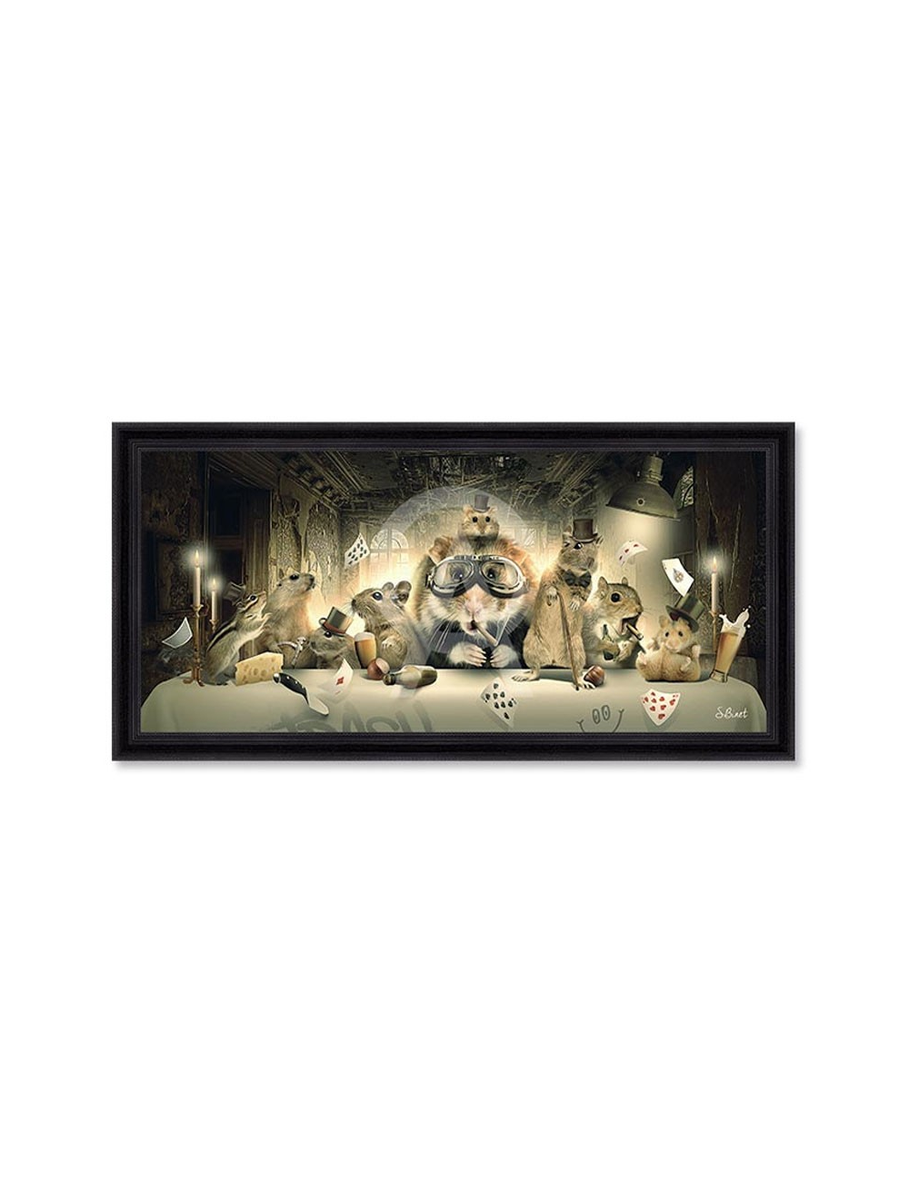 "La cêne",40x90cm de Sylvain BINET