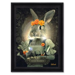 "Miss Rabbit",50x70cm, de Sylvain BINET