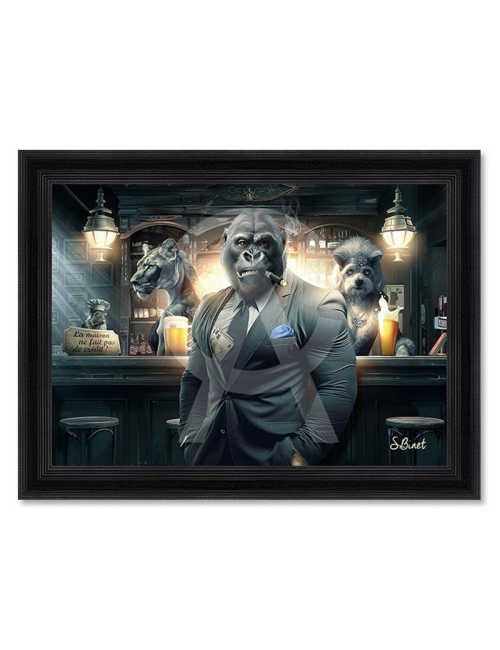 "Bar à bières", Tableau 80x120cm de Sylvain Binet
