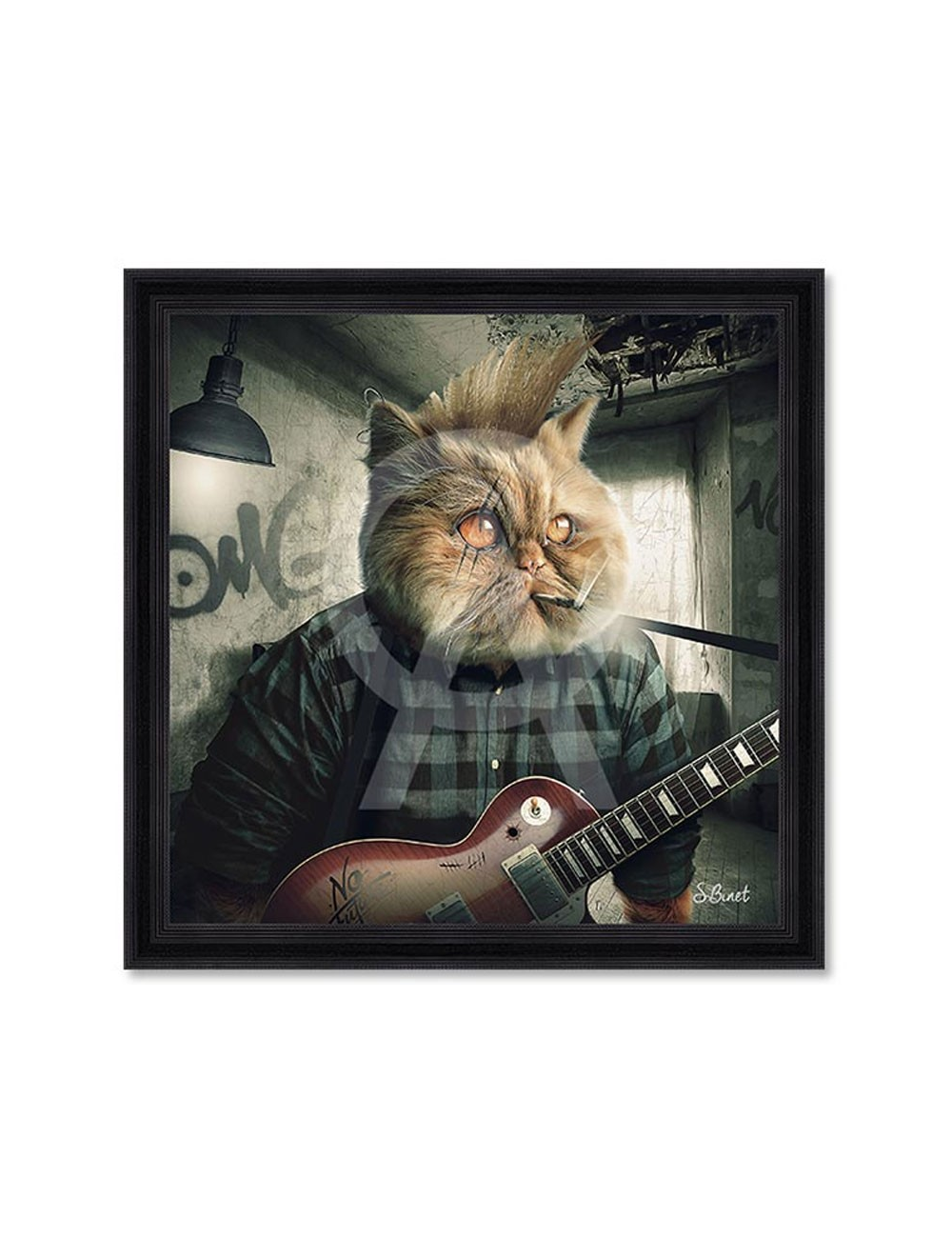 Tableau Chat Punk de Sylvain Binet