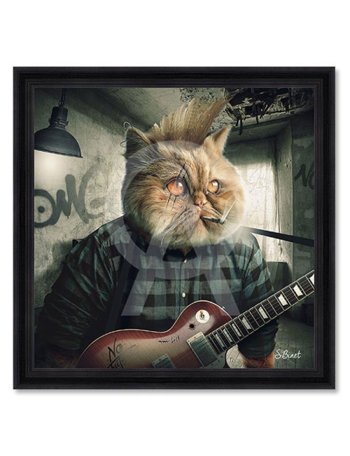 Tableau Chat Punk de Sylvain Binet