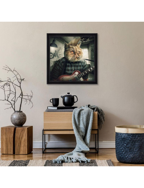 Tableau Chat Punk de Sylvain Binet