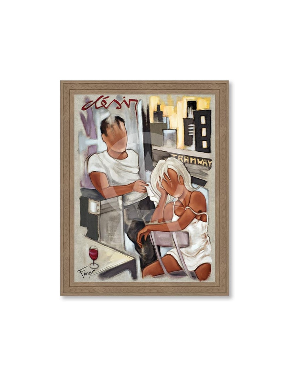 Tableau Un tramway nommé Désir – Pierre Farel 90x120 cm
