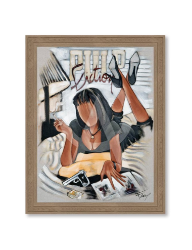 Tableau déco murale Pulp Fiction – Pierre Farel 60x80 cm