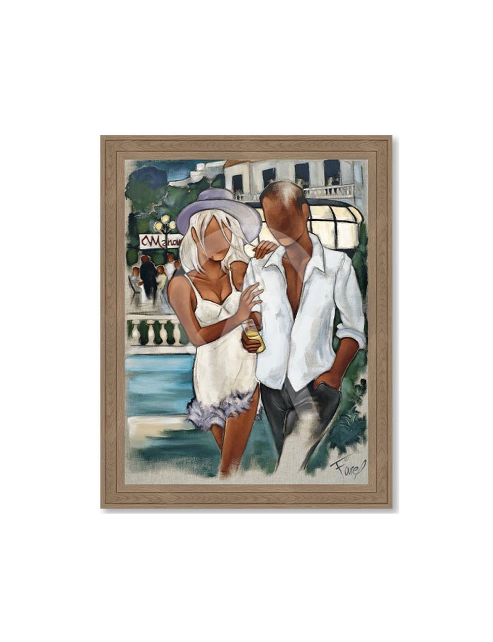 Tableau Balade au Manoir Pierre Farel – Reproduction encadrée 60x80 cm