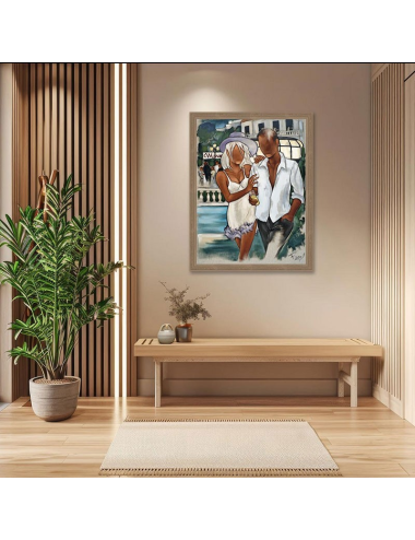 Tableau Balade au Manoir Pierre Farel – Reproduction encadrée 60x80 cm
