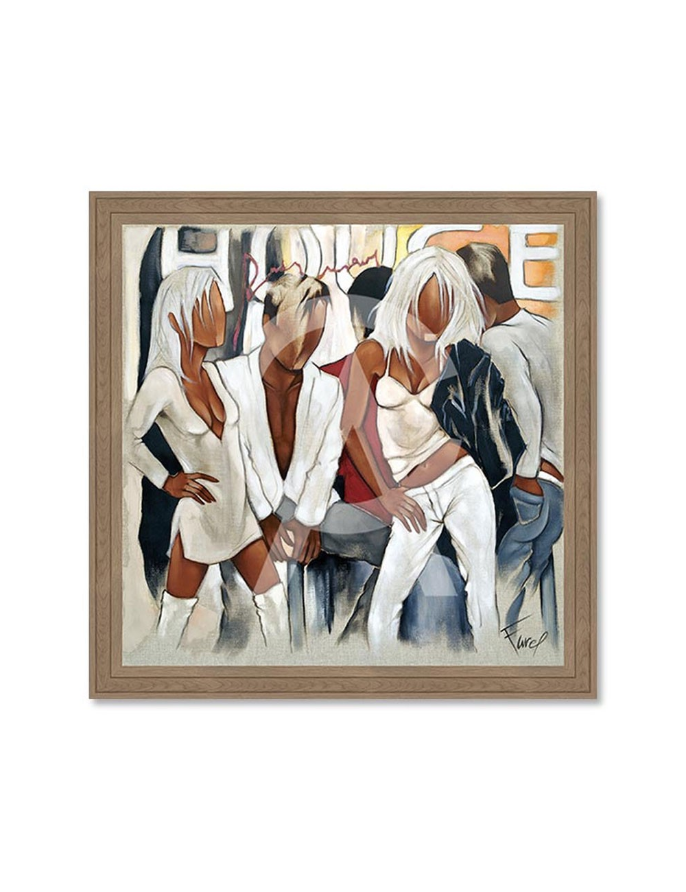 Reproduction encadrée House Club – Tableau design de Pierre Farel