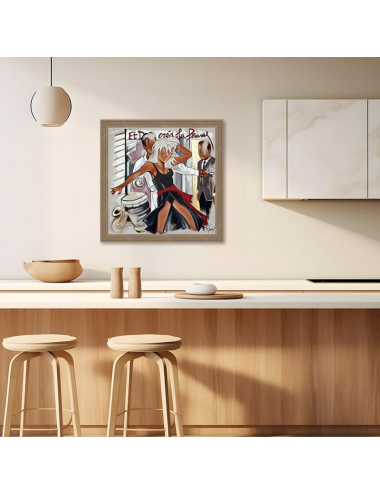Grand tableau Et Dieu créa la femme – Pierre Farel