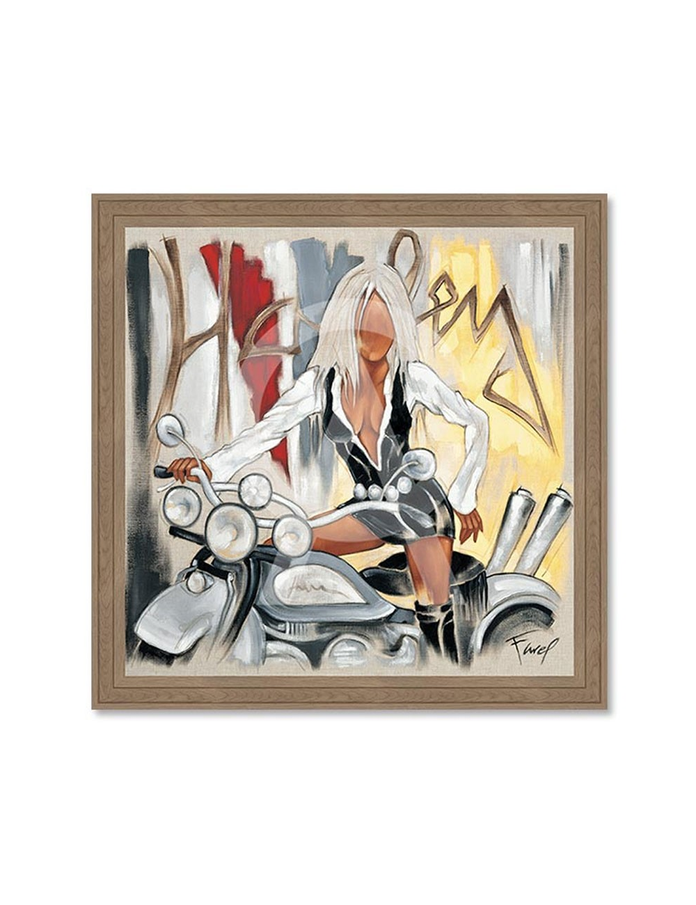 Harley Davidson – Grand tableau de Pierre Farel