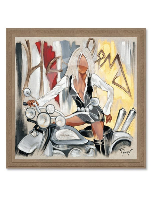Harley Davidson – Grand tableau de Pierre Farel