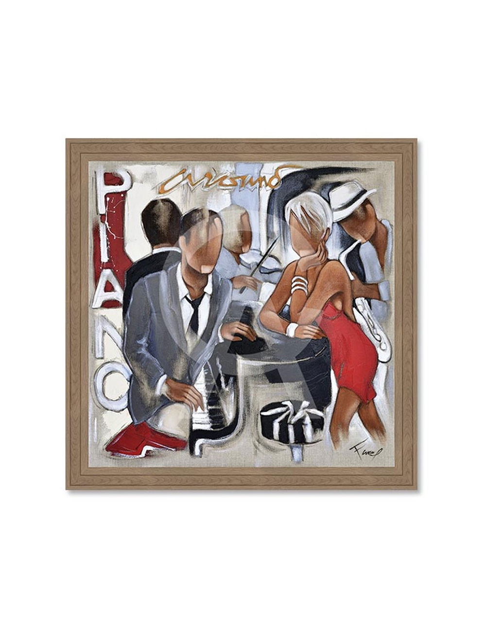 Around the piano – Tableau moderne de Pierre Farel