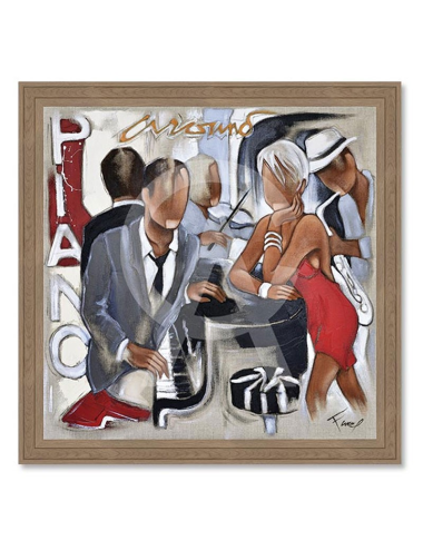 Tableau Around the piano – Grand format Pierre Farel