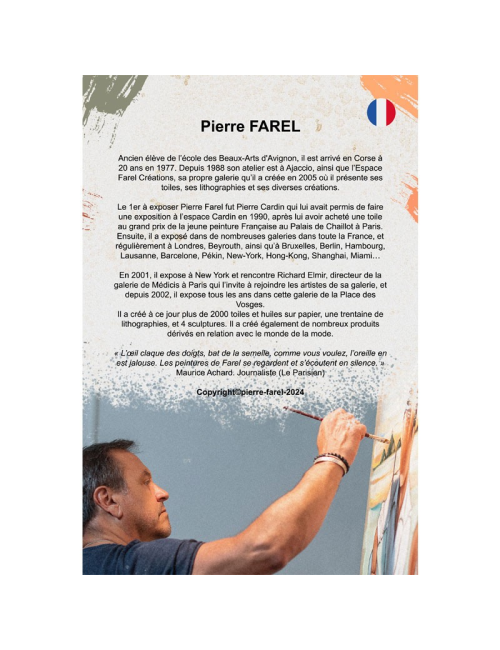 Harley Davidson – Grand tableau de Pierre Farel
