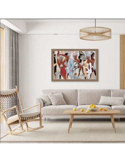 Tableau Soirée – Reproduction Pierre Farel 80x120 cm