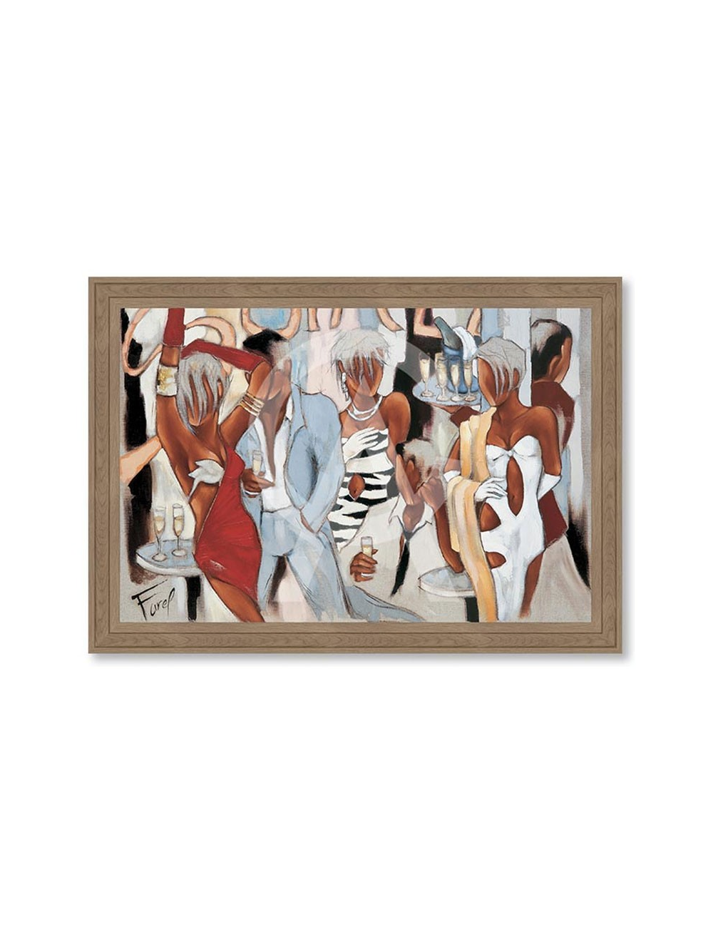 Tableau Soirée – Reproduction Pierre Farel 80x120 cm