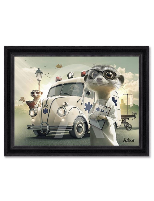 "Ambulanciers", 80x120cm, de Sylvain Binet