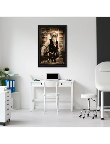 Tableau Vintage Docteur Sylvain Binet 80x120 – Décoration murale