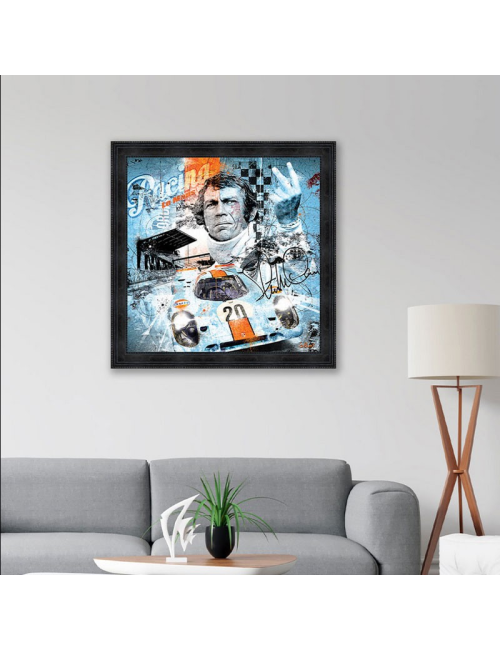 "Steve McQueen,Le Mans", tableau design SYLVAIN BINET