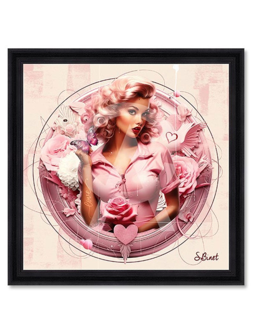 "Pin-up LOVE", Tableau XXL de Sylvain Binet