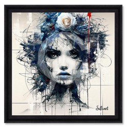 "Femme fleur bleue",...