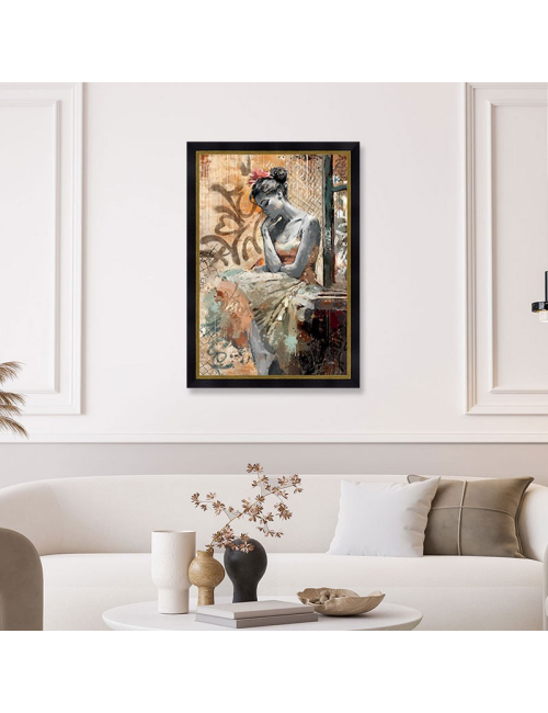 La femme et l'oiseau, Tableau de Romaric