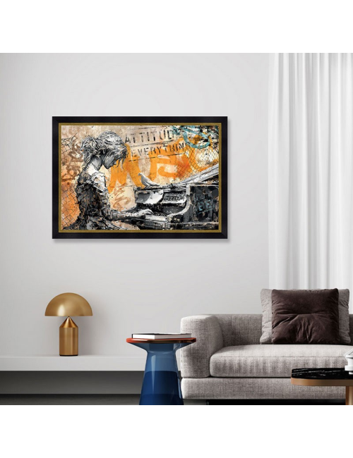 La fille au piano, Tableau de ROMARIC