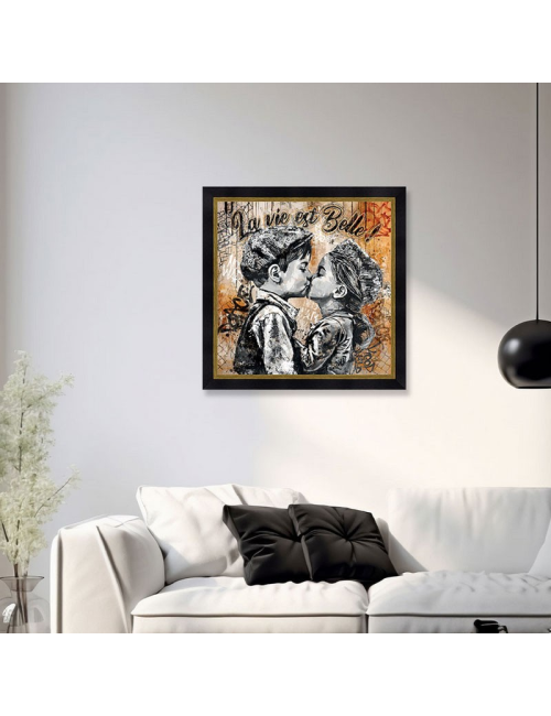 Le bisou, Tableau de Romaric