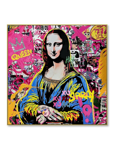 Tableau street art 80x80 – Joconde pop art