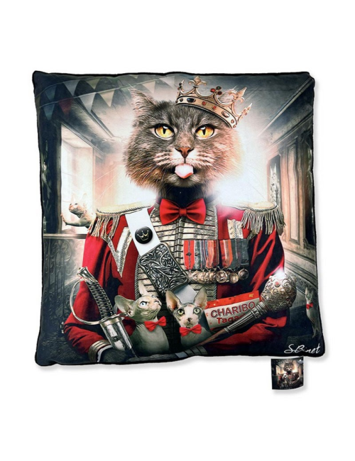 "Chatribo", Lot de 2 coussins, Binet