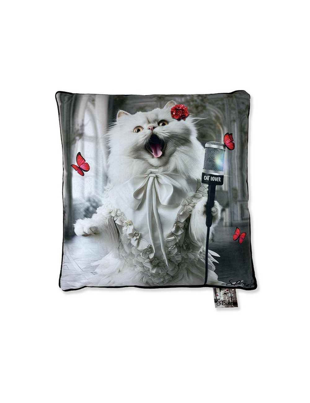 "Cat Lover", Lot de 2 coussins, Binet