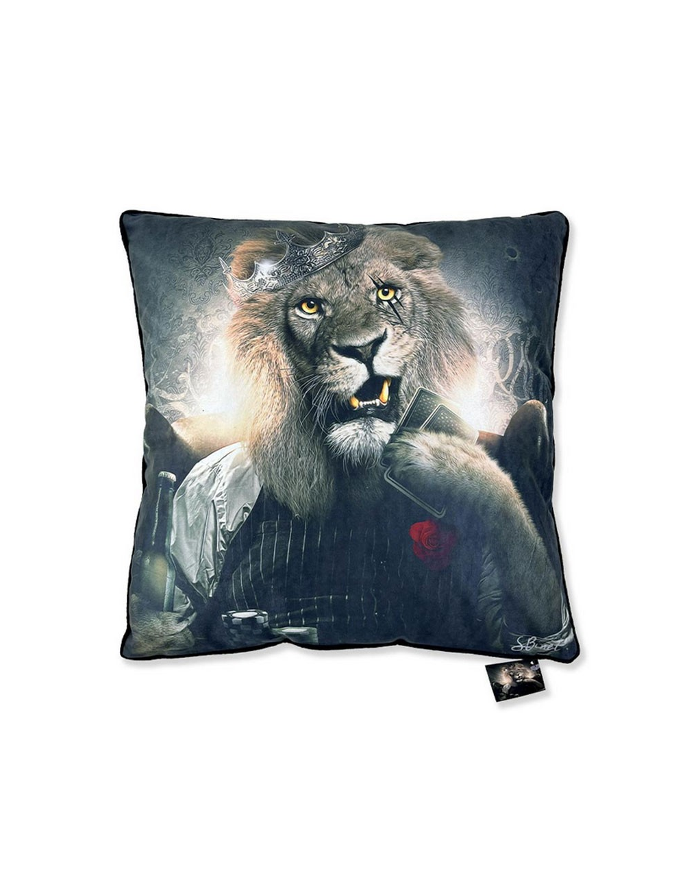 "Lion Casino", Lot de 2 coussins, Binet