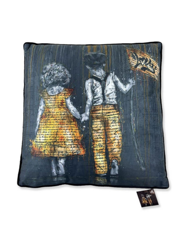 "La balade parisienne", Lot de 2 coussins, Romaric