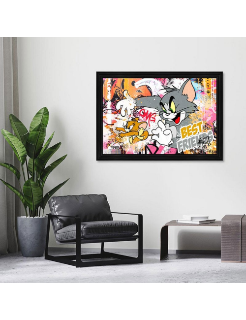 "Tom & Jerry", Tableau 80x120cm de Kalyssa