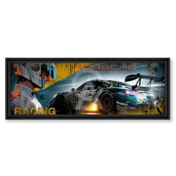 " Porsche pilot", Tableau 50x150cm collection RUBIX