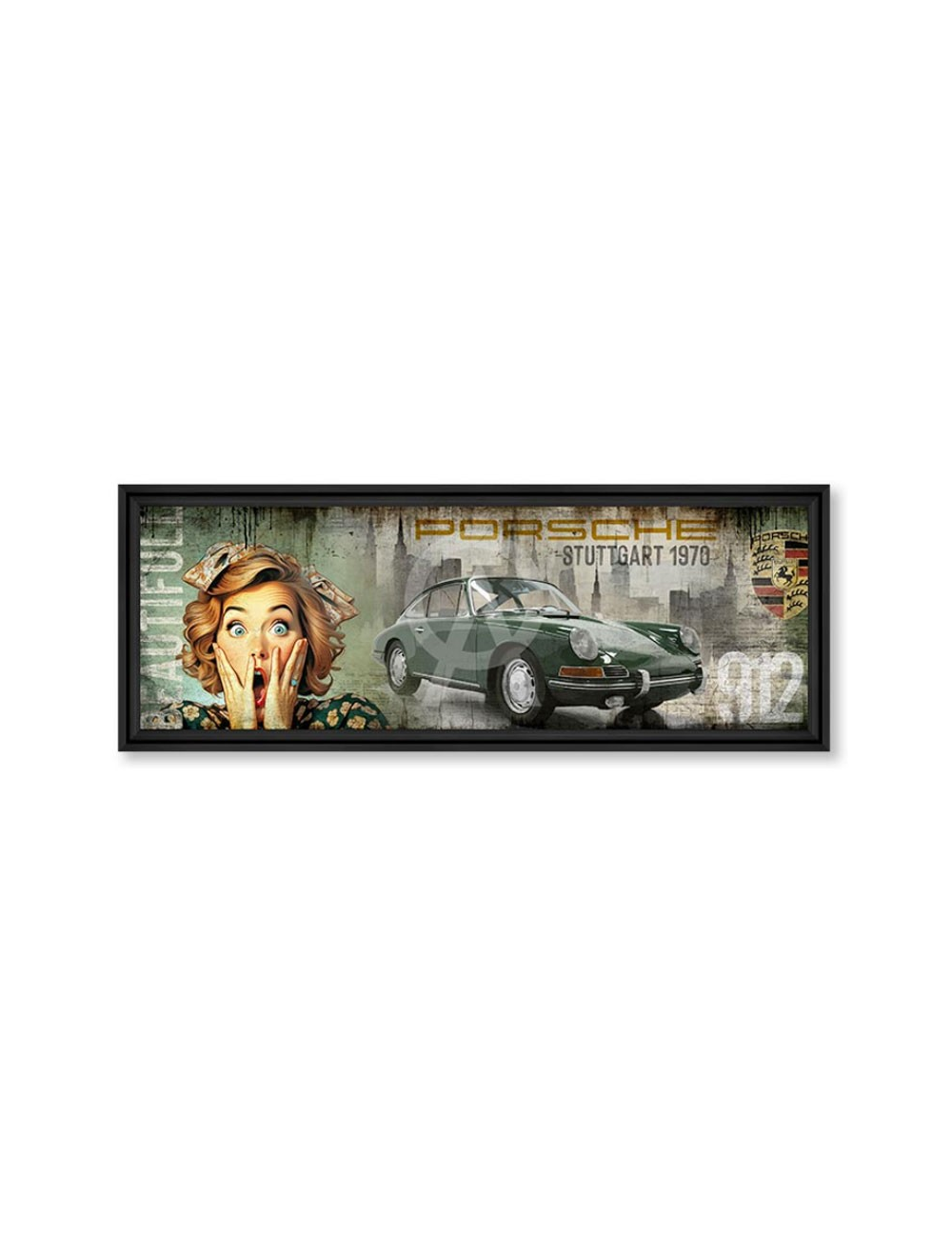 Tableau déco vintage Porsche 912 -Rubix