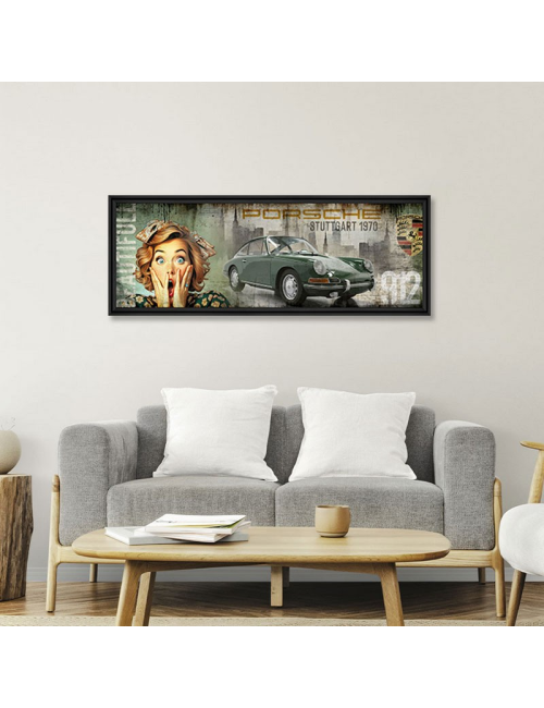 Tableau déco vintage Porsche 912 -Rubix