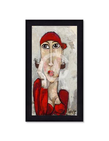 Mercedes – Grand tableau 75x150 cm par Martine Gonnin