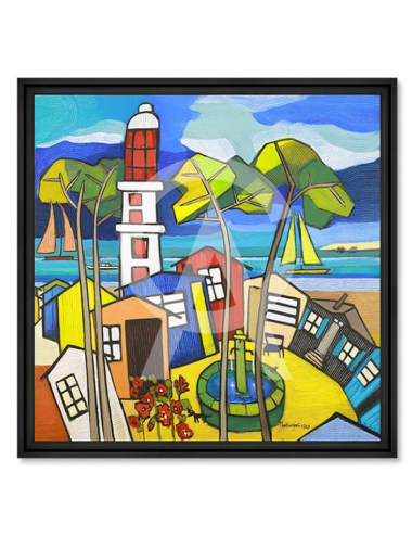 Tableau Le village de l'Herbe- Martine GONNIN