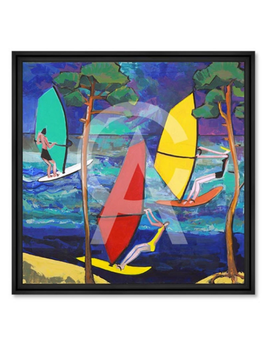 Tableau Les voiles de Contis par Martine Gonnin