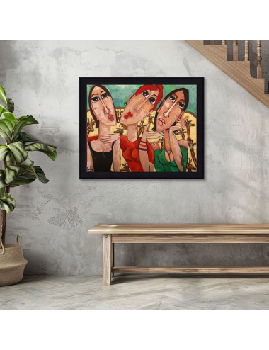 Tableau Saperlipopette 80x100 cm - Martine Gonnin sur PVC