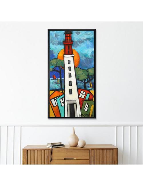 Le phare du Cap Ferret, Tableau de Martine Gonnin