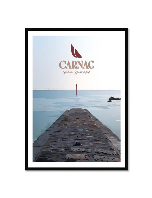 Affiche encadrée Carnac – Cale du Yacht Club