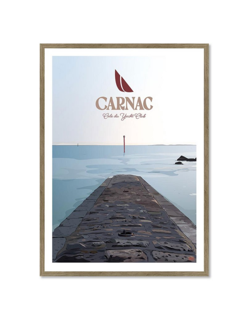 Affiche encadrée Carnac – Cale du Yacht Club
