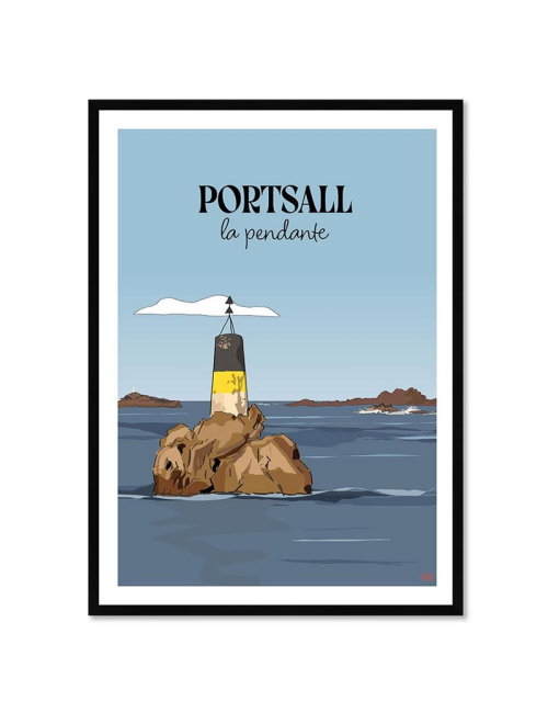 Affiche Portsall encadrée – La Pendante